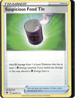 2020 Suspicious Food Tin #66 Champion's Path