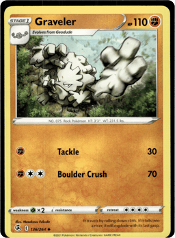 2021 Graveler #136 Fusion Strike