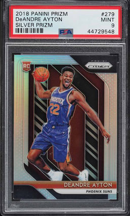 2018 Panini Prizm Silver Prizms DeAndre Ayton ROOKIE #279 PSA 9 MINT