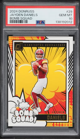 2024 Donruss Bomb Squad Jayden Daniels ROOKIE #29 PSA 10 GEM MINT