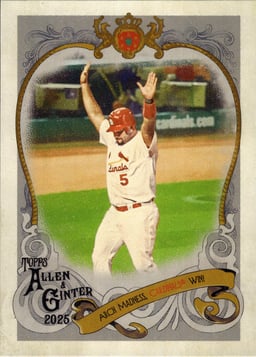 2025 Albert Pujols #SV-10 Topps Allen and Ginter Sweet Victory