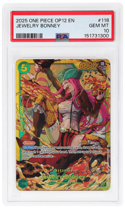 2025 One Piece Legacy of the Master Jewelry Bonney #OP12-118 PSA 10