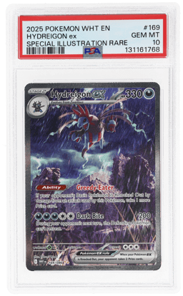 2025 Pokemon Scarlet and Violet White Flare Special Illustration Rare Hydreigon Ex #169 PSA 10