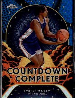 2024 Tyrese Maxey #CC-9 Topps Chrome Countdown Complete