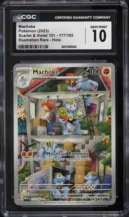 2023 Pokemon Scarlet & Violet 151 IR Machoke #177 CGC 10 GEM MINT