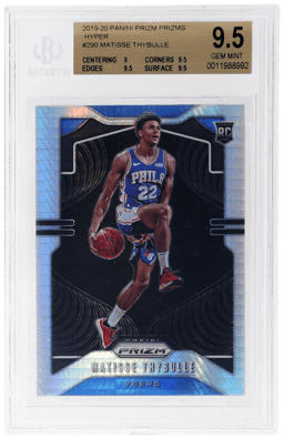 2019 Panini Prizm Hyper Prizm Matisse Thybulle #290 BGS 9.5