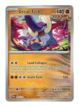 2025 Great Tusk #55 Prismatic Evolutions