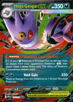 2025 Mega Gengar ex #56 Phantasmal Flames