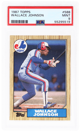 1987 Topps Wallace Johnson #588 PSA 9