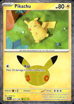 2026 Pikachu #27 30th Celebration