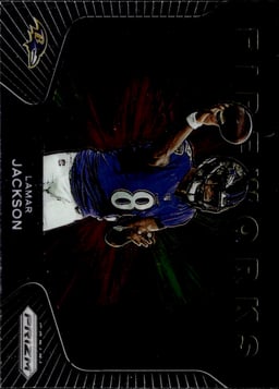 2020 Lamar Jackson #6 Prizm Fireworks