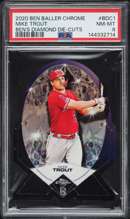 2020 Topps Chrome Ben Baller Ben's Diamond Die-Cut Mike Trout #BDC1 PSA 8 NM-MT