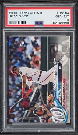 2018 Topps Update Juan Soto ROOKIE #US104 PSA 10 GEM MINT