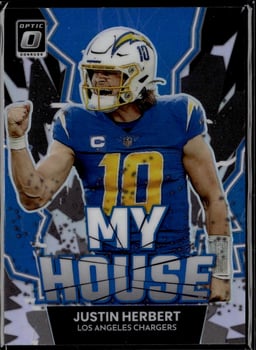 2023 Justin Herbert #MH-11 Donruss Optic My House Prizm