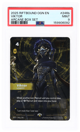 2025 Riftbound League of Legends Origins Arcane Box Set Viktor #246b PSA 9