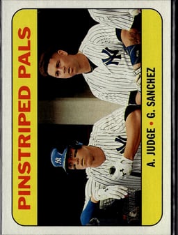 2018 Aaron Judge / Gary Sanchez #183 Topps Heritage