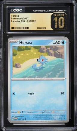 2023 Pokemon Paradox Rift Horsea #030 CGC 10 PRISTINE