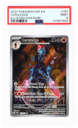 2024 Pokemon Scarlet and Violet Surging Sparks Illustration Rare Ceruledge #197 PSA 9