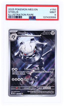 2025 Pokemon Mega Evolution Illustration Rare Steelix #150 PSA 9