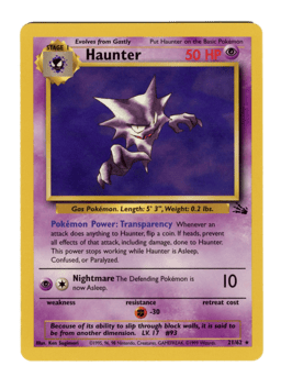 1999 Haunter #21 Fossil Unlimited