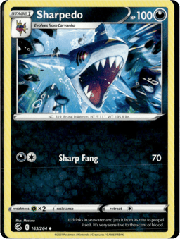2021 Sharpedo #163 Fusion Strike