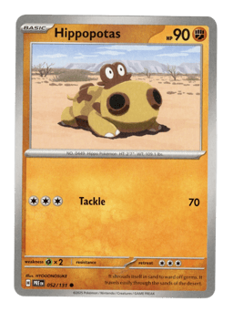 2025 Hippopotas #52 Prismatic Evolutions