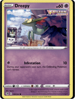 2021 Dreepy #128 Fusion Strike