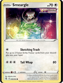 2021 Smeargle #209 Fusion Strike
