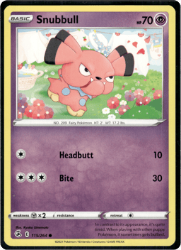 2021 Snubbull #115 Fusion Strike