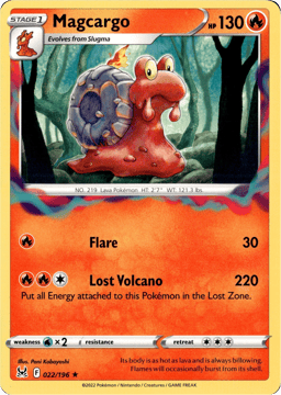 2022 Magcargo #22 Lost Origin