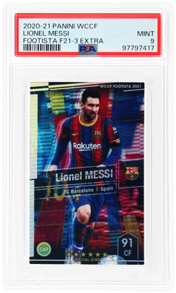 2020 Panini Wccf Footista F21-3 Extra Lionel Messi PSA 9
