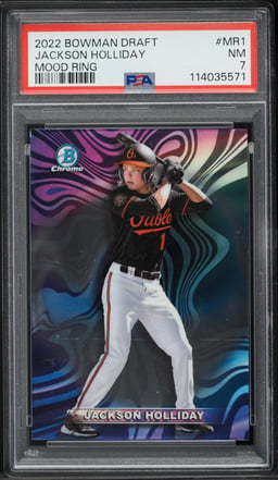 2022 Bowman Chrome Mood Ring Jackson Holliday PROSPECT #MR-1 PSA 7 NRMT