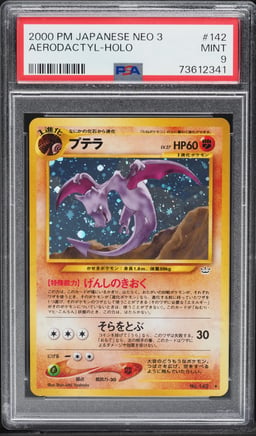 2000 Pokemon Japanese Neo 3 Holo Aerodactyl #142 PSA 9 MINT
