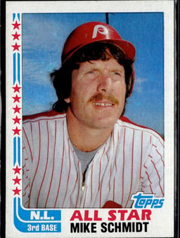 1982 Mike Schmidt #339 Baseball