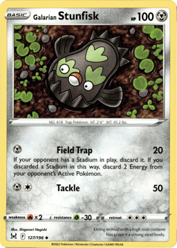 2022 Galarian Stunfisk #127 Lost Origin