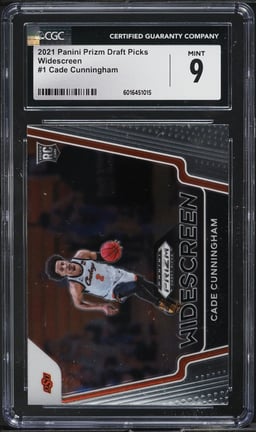 2021 Panini Prizm Draft Picks Widescreen Cade Cunningham ROOKIE #1 CGC 9 MINT