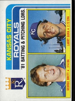 1982 Larry Gura #96 Baseball