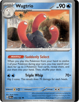 2023 Wugtrio #53 Paradox Rift