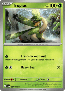 2023 Tropius #7 Scarlet & Violet