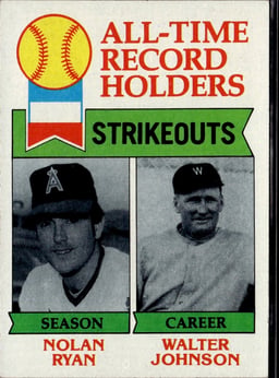 1979 Nolan Ryan #417 All-Time Record Holders