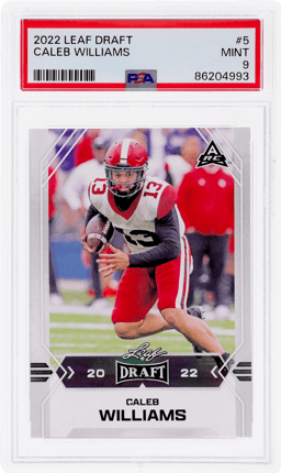 2022 Leaf Draft Caleb Williams #5 PSA 9