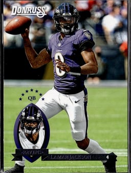 2025 Lamar Jackson #38 Donruss Retro 1995