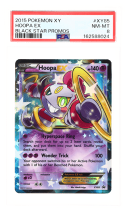 2014 Pokemon XY Black Star Promo Hoopa Ex Legendary Collection Hoopa Ex #XY85 PSA 8
