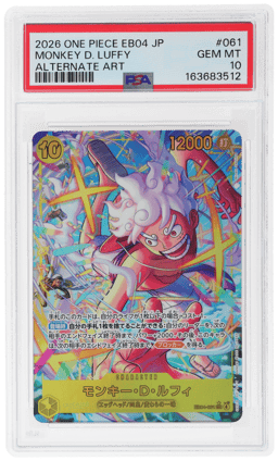 2026 One Piece Egghead Crisis Japanese Alternate Art Monkey D. Luffy #EB04-061 PSA 10