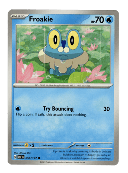 2023 Froakie #56 Obsidian Flames