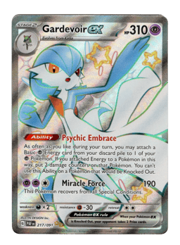 2024 Gardevoir ex #217 Paldean Fates