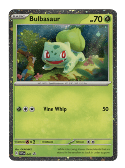 2023 Bulbasaur #46 Scarlet & Violet Black Star Promos