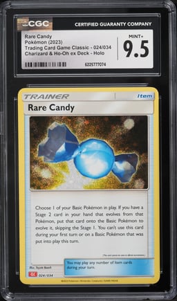 2023 Pokemon TCG Classic Collection Holo Rare Candy #24 CGC 9.5 MINT+