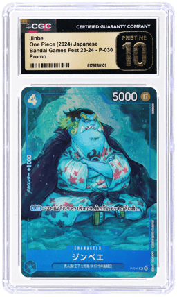 2024 One Piece Promo Premium Card Collection Bandai Card Games Fest '23-24 Edition Japanese Textured Jinbe #P-030 CGC PRI