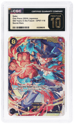2024 One Piece 500 Years In the Future Japanese Secret Rare Sabo #OP07118 CGC PRI